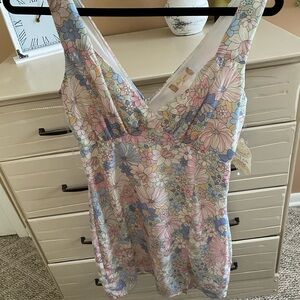 Altar'd State Pastel Floral Mini Dress